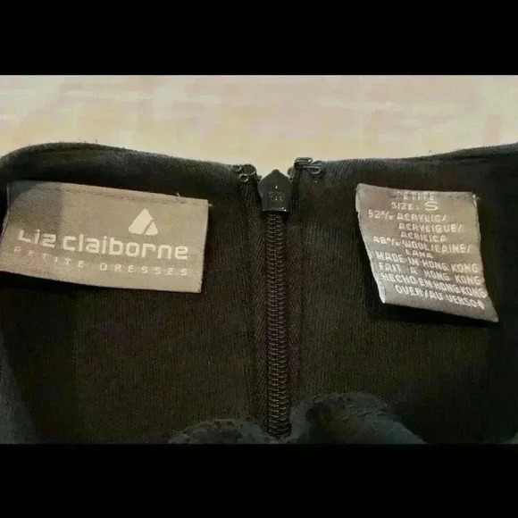 Vintage Dress 70s Sequin Beaded NWT Liz Claiborne Dead Stock MCM Orig tag $260 S - Picture 3 of 12